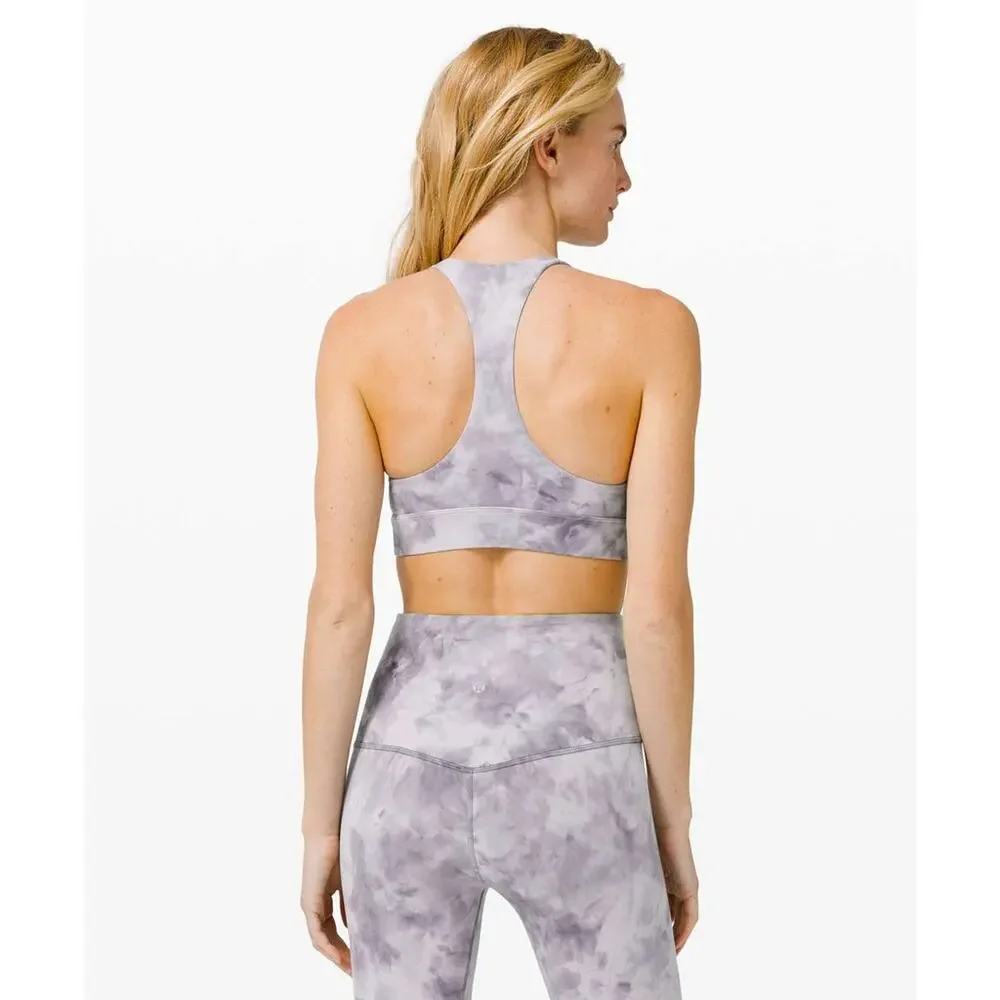 Lululemon Sweet Awakenings Wrap Front Bra Diamond Dye Stargaze Pitch Grey 8